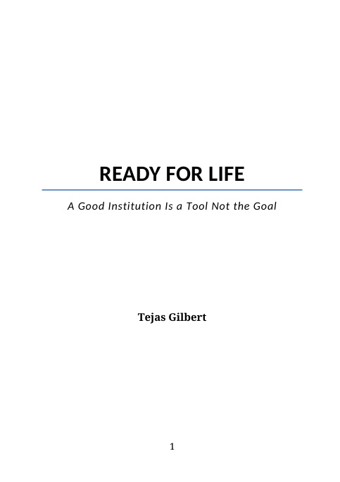 Ready for Life cover